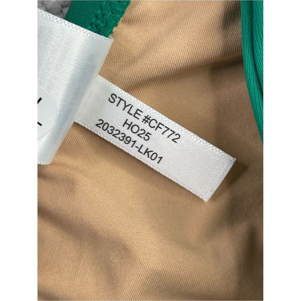J. Crew Factory One-Shoulder Bikini Top Women's Large Emerald Green Padded - Picture 7 of 7